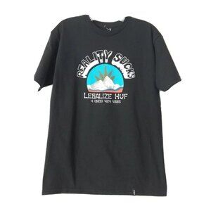 Huf | Black Graphic Short Sleeve Graphic Tee